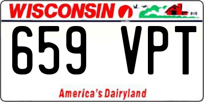 WI license plate 659VPT