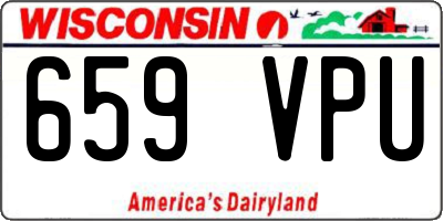 WI license plate 659VPU