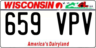 WI license plate 659VPV