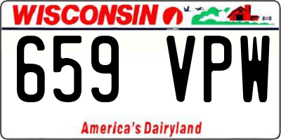 WI license plate 659VPW