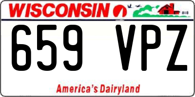 WI license plate 659VPZ