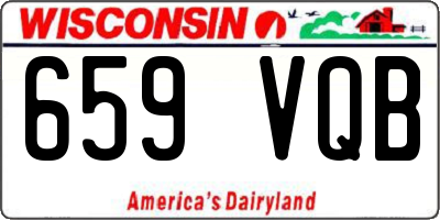 WI license plate 659VQB