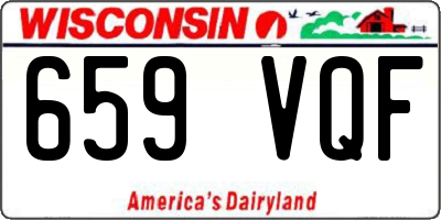 WI license plate 659VQF