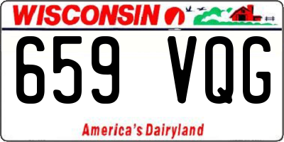 WI license plate 659VQG