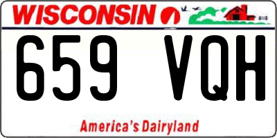 WI license plate 659VQH