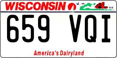 WI license plate 659VQI