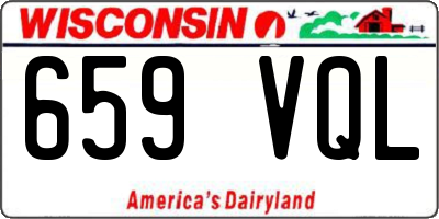 WI license plate 659VQL