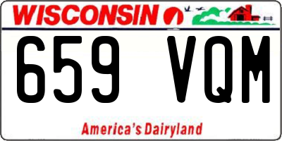 WI license plate 659VQM