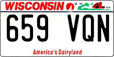 WI license plate 659VQN