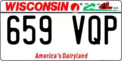 WI license plate 659VQP