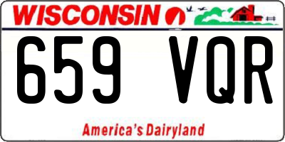 WI license plate 659VQR