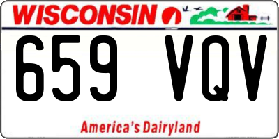 WI license plate 659VQV