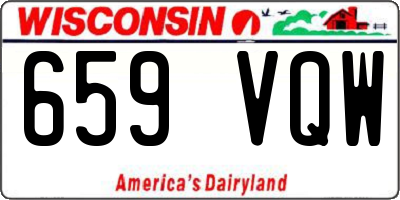 WI license plate 659VQW