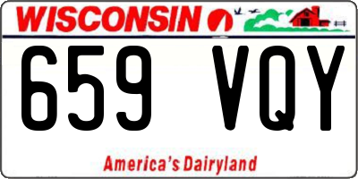 WI license plate 659VQY