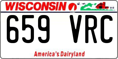 WI license plate 659VRC
