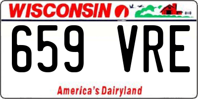 WI license plate 659VRE