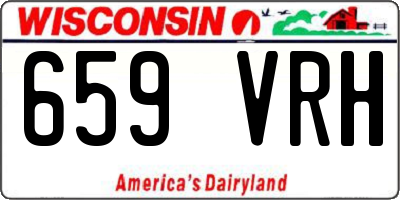 WI license plate 659VRH