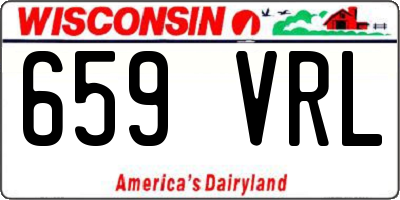WI license plate 659VRL