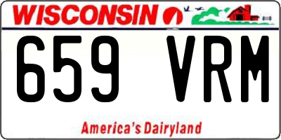 WI license plate 659VRM