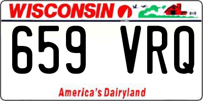 WI license plate 659VRQ