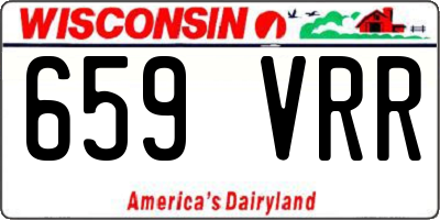 WI license plate 659VRR