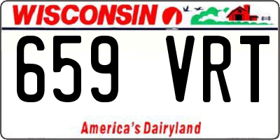 WI license plate 659VRT