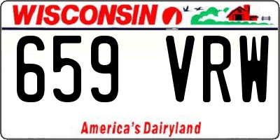 WI license plate 659VRW
