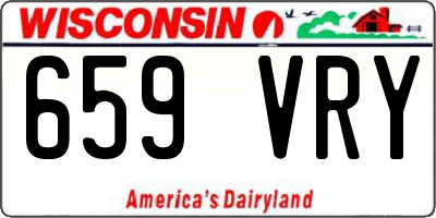 WI license plate 659VRY