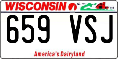 WI license plate 659VSJ
