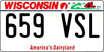 WI license plate 659VSL