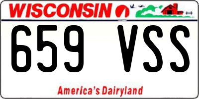 WI license plate 659VSS