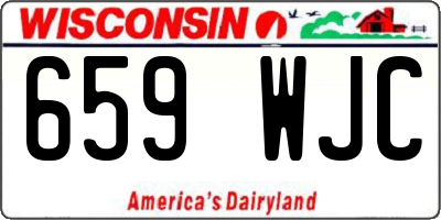 WI license plate 659WJC
