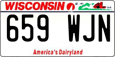WI license plate 659WJN