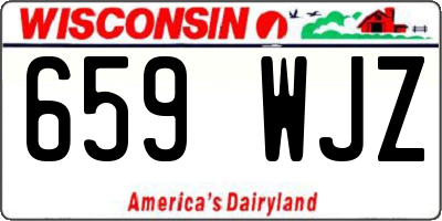 WI license plate 659WJZ