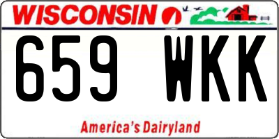 WI license plate 659WKK