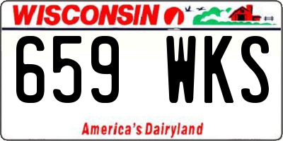 WI license plate 659WKS