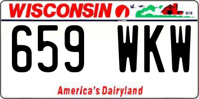WI license plate 659WKW