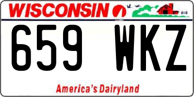 WI license plate 659WKZ