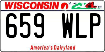 WI license plate 659WLP