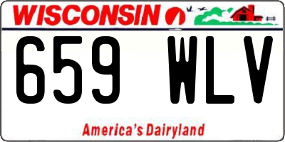WI license plate 659WLV