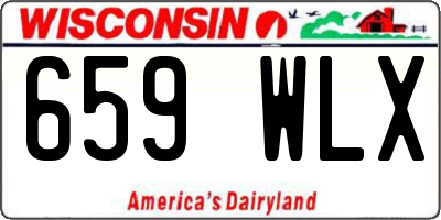 WI license plate 659WLX