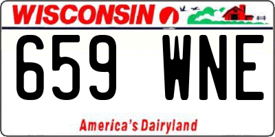 WI license plate 659WNE
