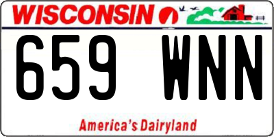 WI license plate 659WNN