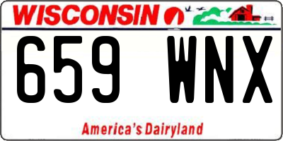 WI license plate 659WNX