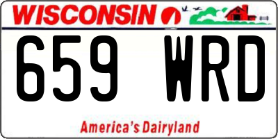 WI license plate 659WRD