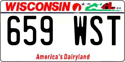 WI license plate 659WST
