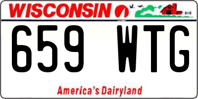 WI license plate 659WTG