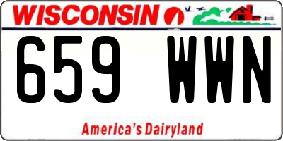 WI license plate 659WWN
