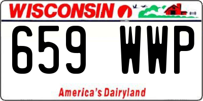 WI license plate 659WWP