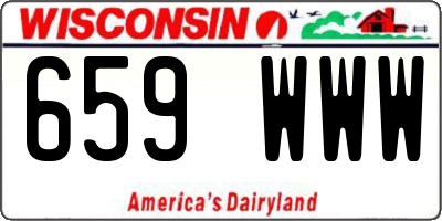 WI license plate 659WWW